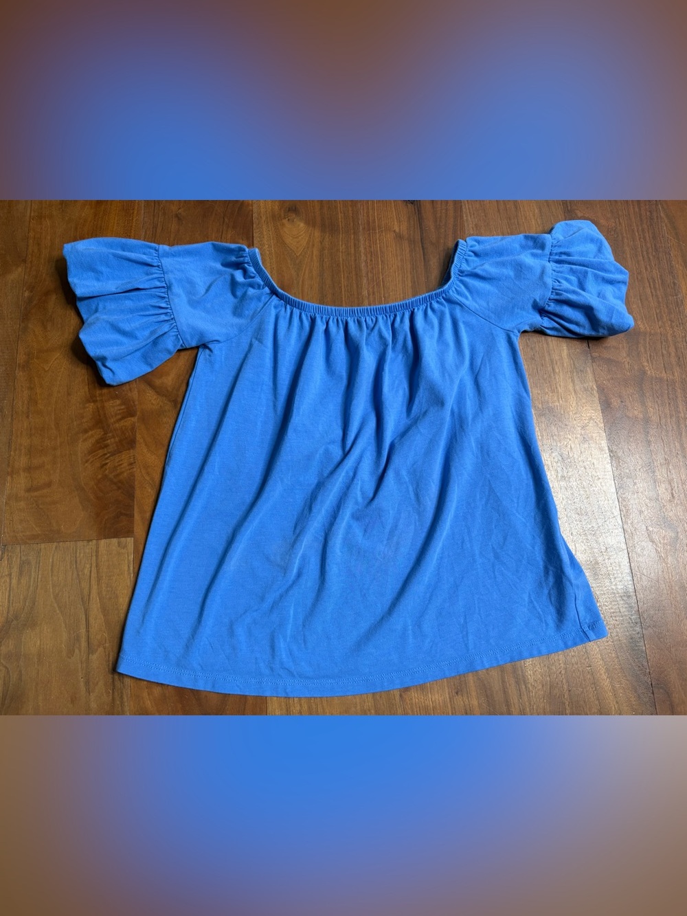 Lilly Pulitzer Off the Shoulder Blue Blouse